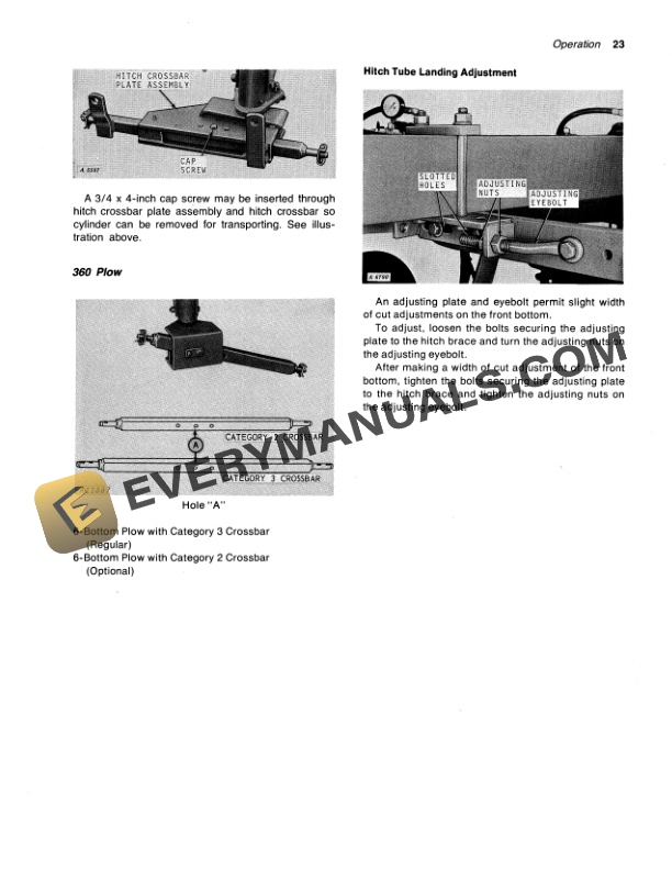 John Deere 350 AND 360 SERIES POWER RESET SEMI INTEGRAL MOLDBOARD PLOW Operator Manual OMA30844 2