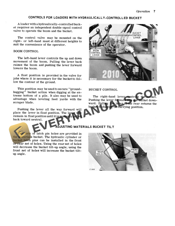 John Deere 36 FARM LOADERS Operator Manual OMC14638C 2