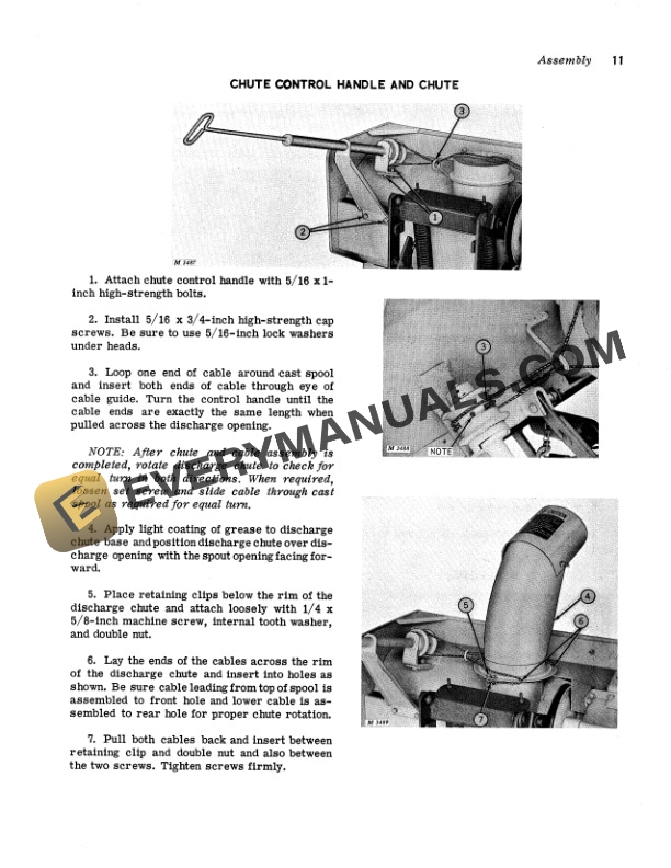 John Deere 36 Snowthrower for 110 and 112 Lawn and Garden Tractor Operator Manual OMM41124 3