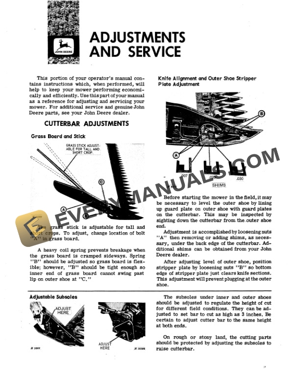 John Deere 37 38 and 39 Mowers Operator Manual OME39954 2