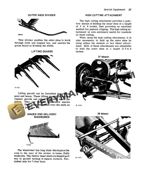 John Deere 37 38 and 39 Mowers Operator Manual OME39954 3