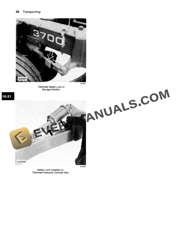 John Deere 3700 DRAWN FLEX PLOW Operator Manual OMA43384 2