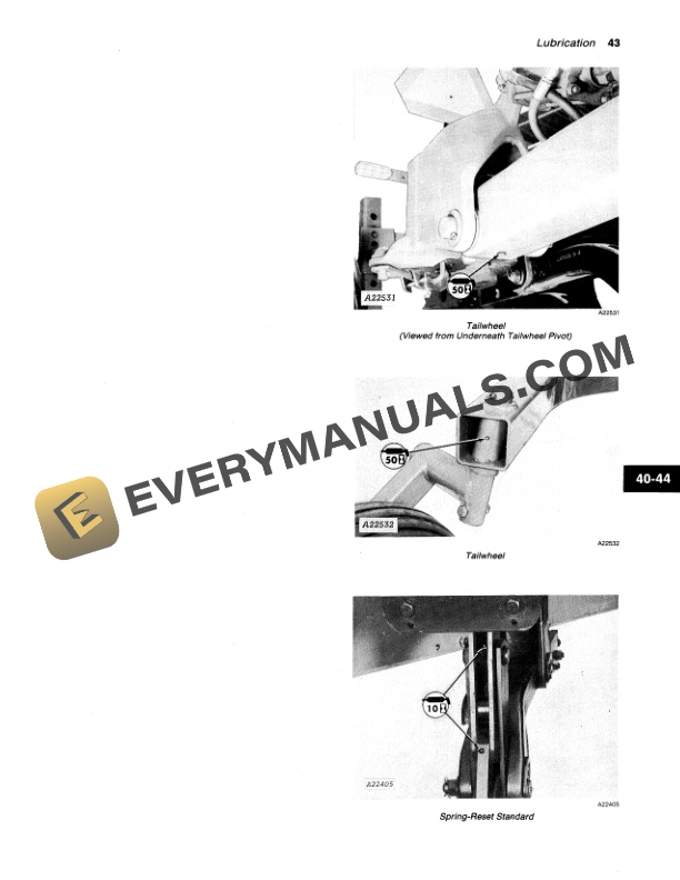 John Deere 3700 DRAWN FLEX PLOW Operator Manual OMA43384 3