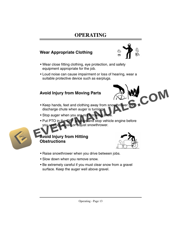 John Deere 38-Inch Snowthrower for F510 and F525 Front Mowers Operator Manual OMM122446-2
