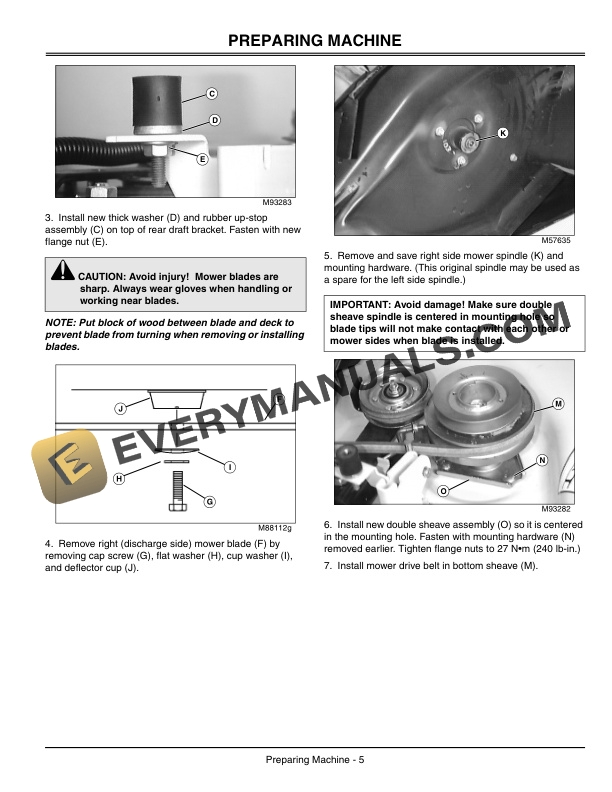 John Deere 38 QT Power Flow Operator Manual OMM148539-2