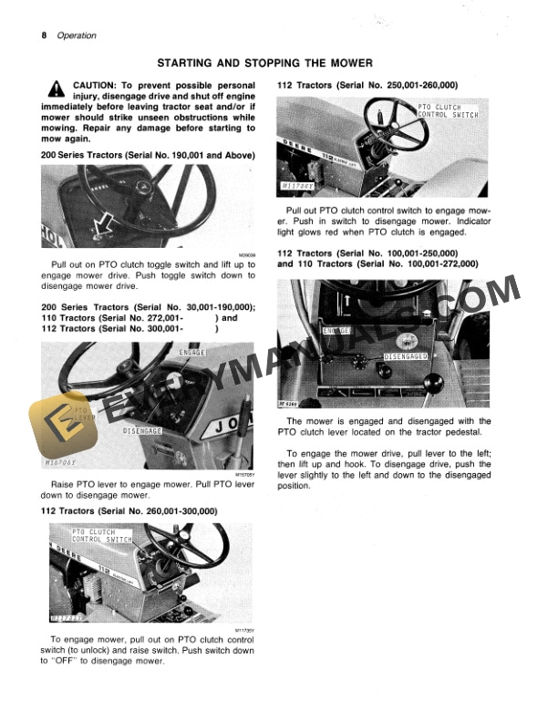 John Deere 39 Rotary Mower Operator Manual OMM86121-2