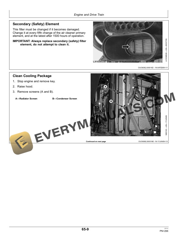 John Deere 3WP-2271 (4630) Boom Sprayer Operator Manual OMN4630YH 5 John Deere 3WP-2271 (4630) Boom Sprayer Operator Manual OMN4630YH-3