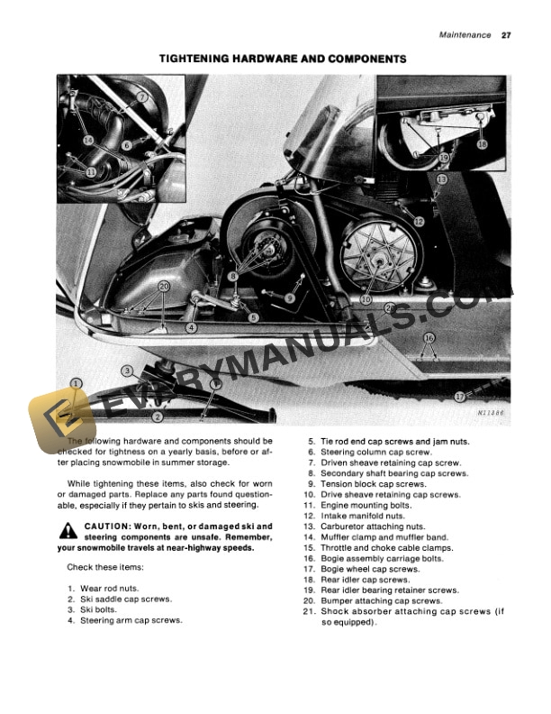 John Deere 400, 500 AND 600 SNOWMOBILE Operator Manual OMM63829-3