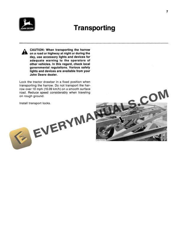 John Deere 400 AND 600 FINISHING HARROWS Operator Manual OMGA11327-2