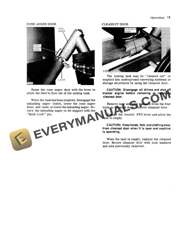 John Deere 400 GRINDER-MIXER Operator Manual OMC20012-2