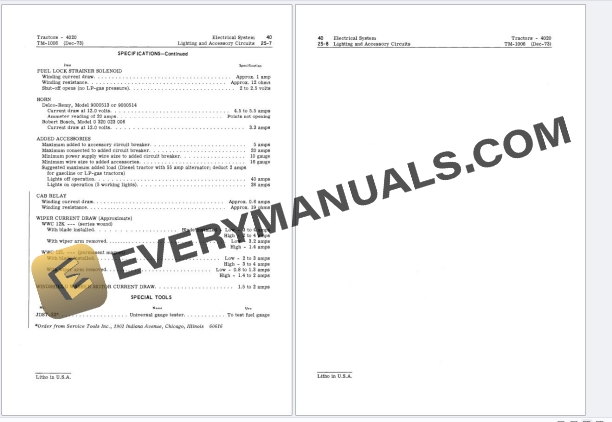 John Deere 4000 4020 Tractor Technical Manual TM1006 PDF 7 John Deere 4000 4020 Tractor Technical Manual TM1006 PDF - Image 5