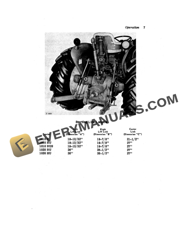 John Deere 411 ONE BOTTOM INTEGRAL MOLDBOARD PLOW Operator Manual OMA15669-2