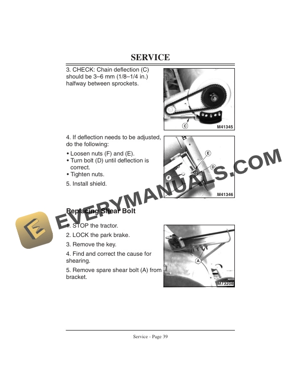 John Deere 42-Inch Snowthrower For 240, 245, 260, 265, 285, 320, 325, 345 Tractor Operator Manual OMM123354 5 John Deere 42-Inch Snowthrower for 240, 245, 260, 265, 285, 320, 325, and 345 Tractor Operator Manual OMM123354-3