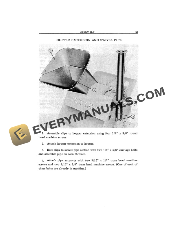 John Deere 43 CORN SHELLER Operator Manual OMC34 3