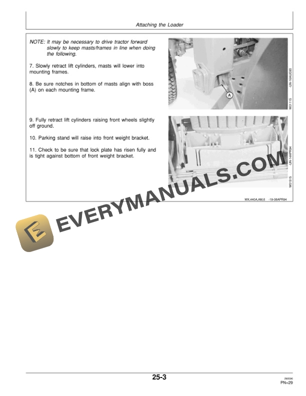 John Deere 440 Loader Operator Manual OMW43421 2