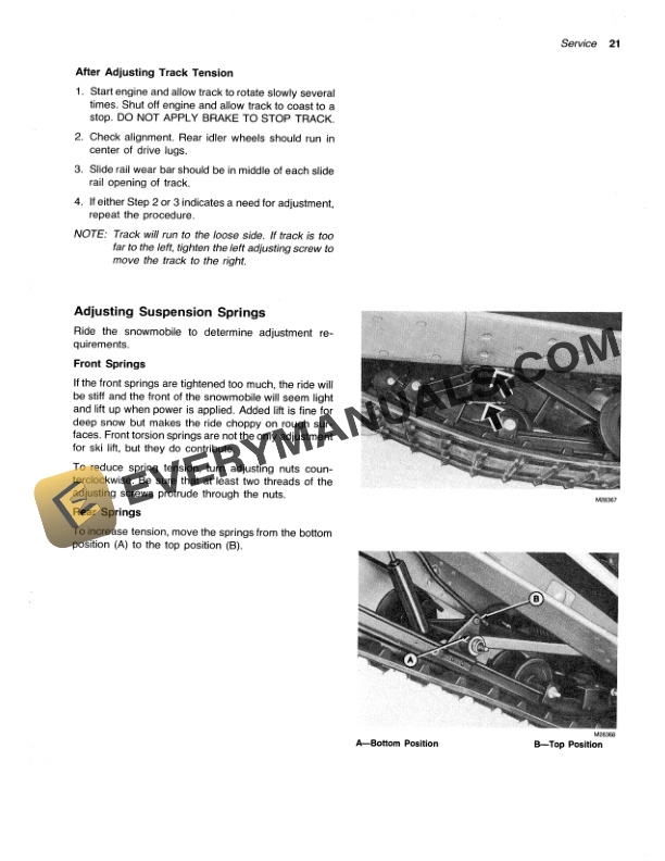 John Deere 440 SPORTFIRE Snowmobile Operator Manual OMM69605 3