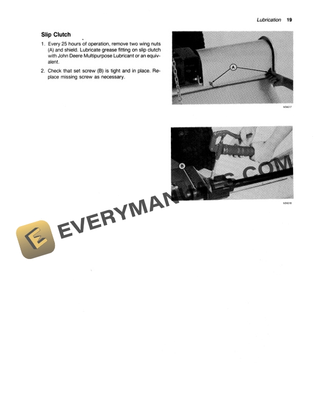 John Deere 448 Rotary Tiller Operator Manual OMM88613 3