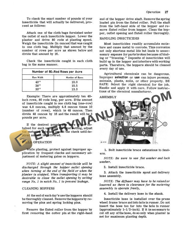 John Deere 44W UNIT PLANTER Operator Manual OMB25407 3