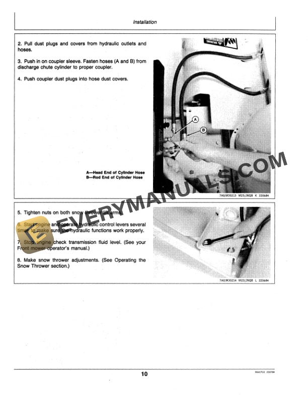 John Deere 46 INCH FM SNOW THROWER Operator Manual OMM88330 2