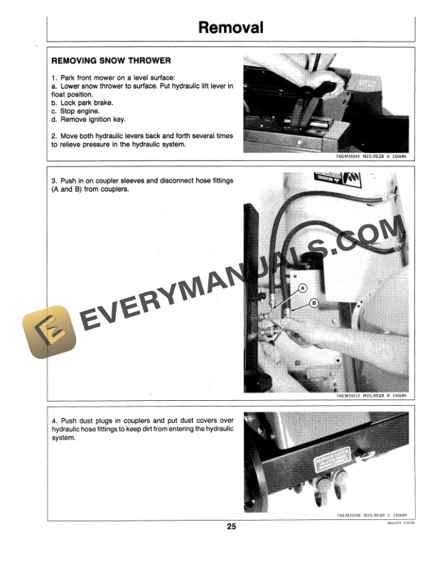John Deere 46 INCH FM SNOW THROWER Operator Manual OMM88330 3