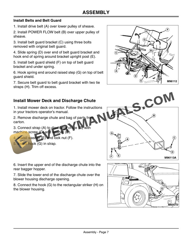 John Deere 46 Inch POWER FLOW Bagger Operator Manual OMGX10633 2