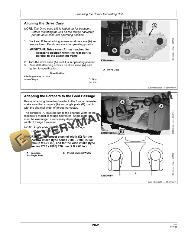 John Deere 460 Rotary Harvesting Unit Operator Manual OMLCA94921 2
