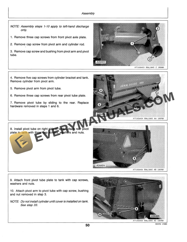 John Deere 466 FLAIL SPREADER Operator Manual OMA47852 3