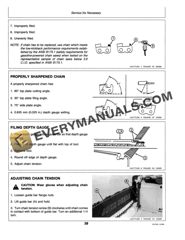 John Deere 46EV CHAIN SAW Operator Manual OMTY20759 3