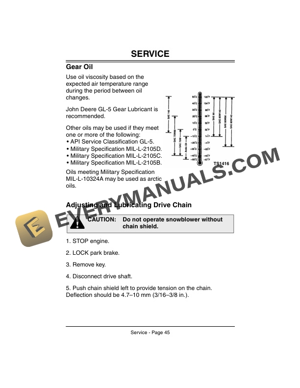 John Deere 47 Inch Snowblower Operator Manual OMM120713 3