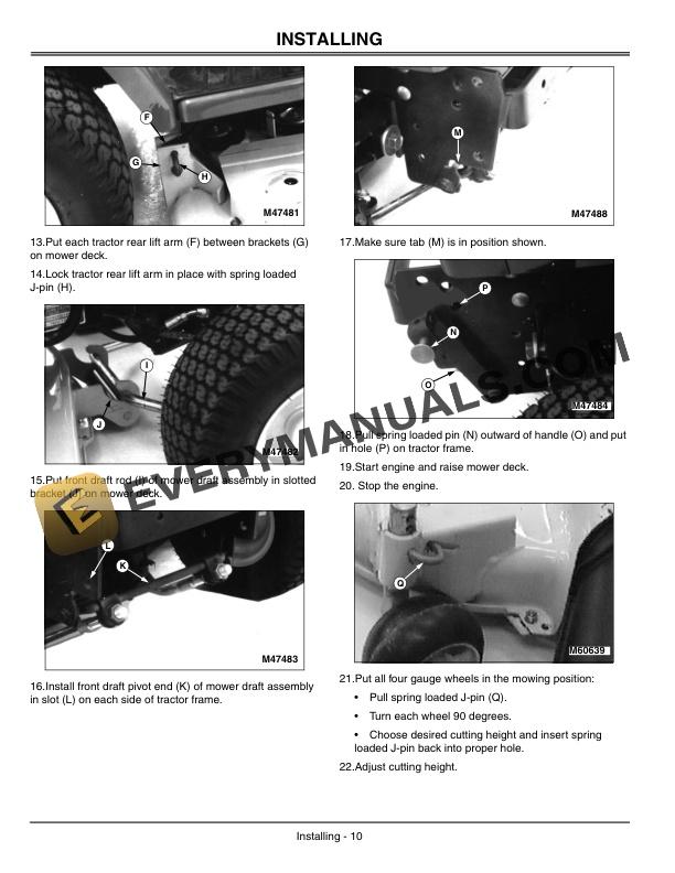 John Deere 48 and 54 Inch Mower Decks Operator Manual OMM145184 2