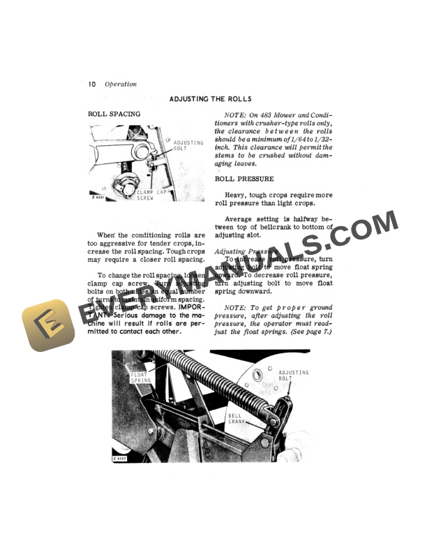 John Deere 483 AND 485 MOWER AND CONDITIONER Operator Manual OME44809 2