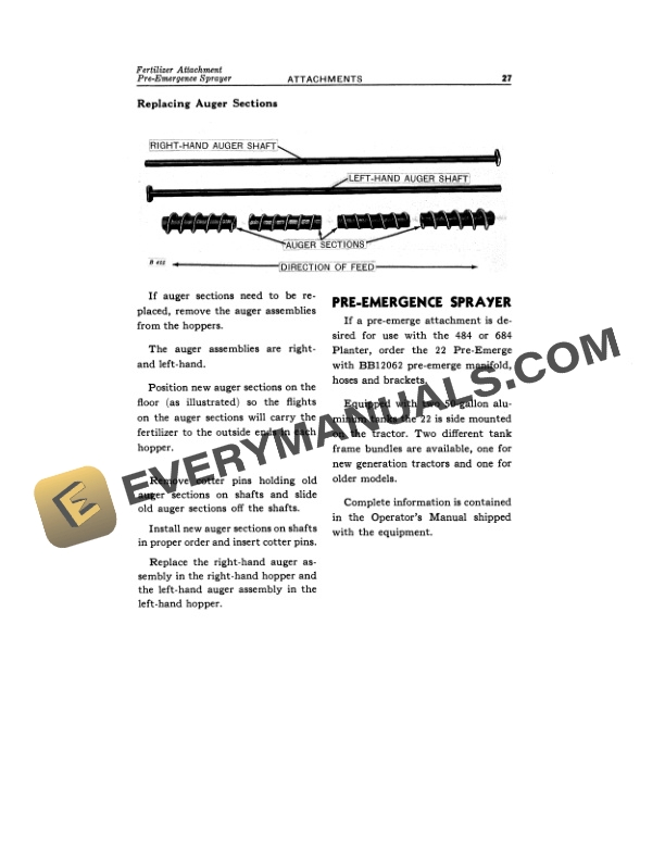 John Deere 484 AND 684 COTTON AND CORN PLANTER Operator Manual OMB25224 3