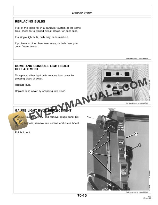 John Deere 4890 Self Propelled Windrower Operator Manual OME87943 3