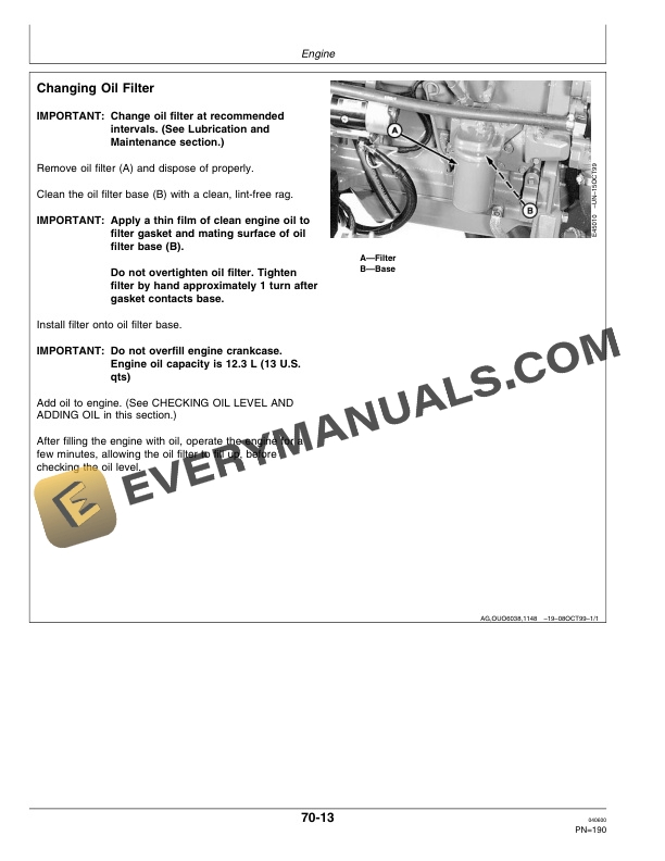 John Deere 4890 Self Propelled Windrower Operator Manual OME97928 3