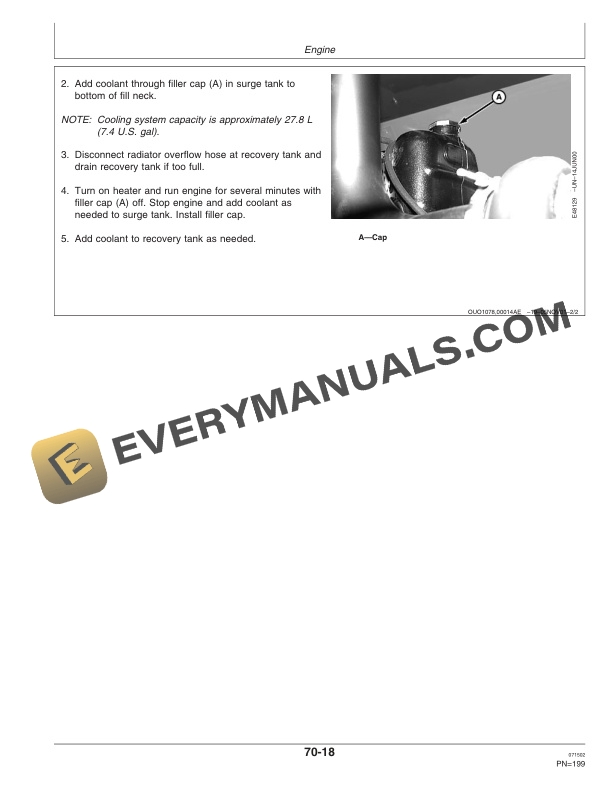 John Deere 4895 Self Propelled Windrower Operator Manual OME126774 3