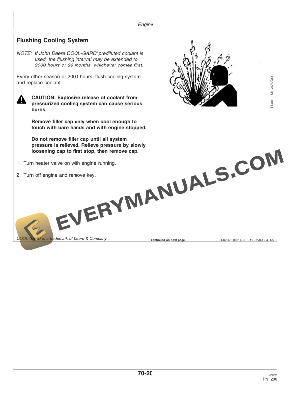 John Deere 4895 Self Propelled Windrower Operator Manual OME130509 3