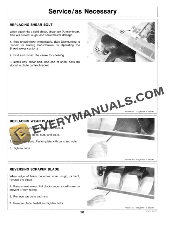 John Deere 49 Snowthrower Operator Manual OMM89078 3