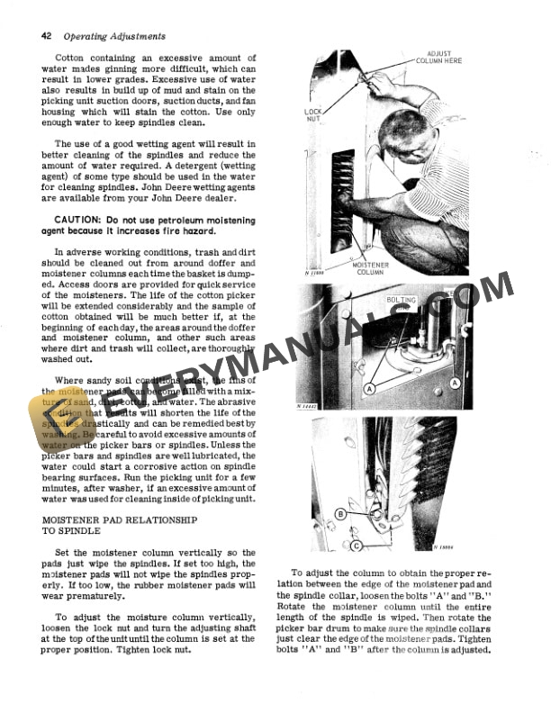 John Deere 499 AND 699 TWO ROW COTTON PICKER Operator Manual OMN159202 2