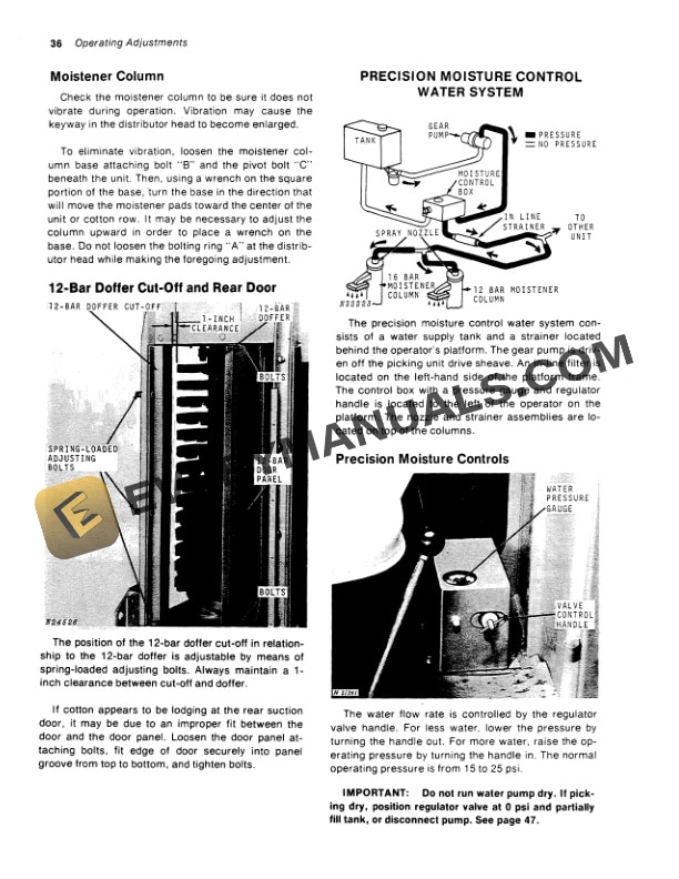 John Deere 499 Cotton Picker Operator Manual OMN159320 2