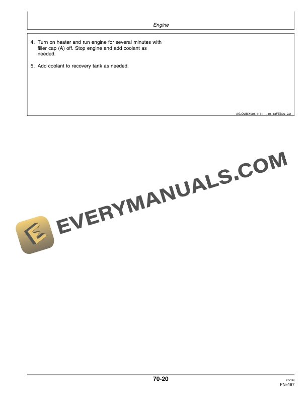 John Deere 4990 Self Propelled Windrower Operator Manual OME98122 3