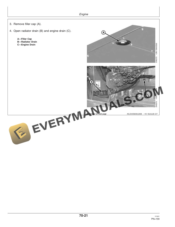 John Deere 4990 Self Propelled Windrower Operator Manual OME98902 3