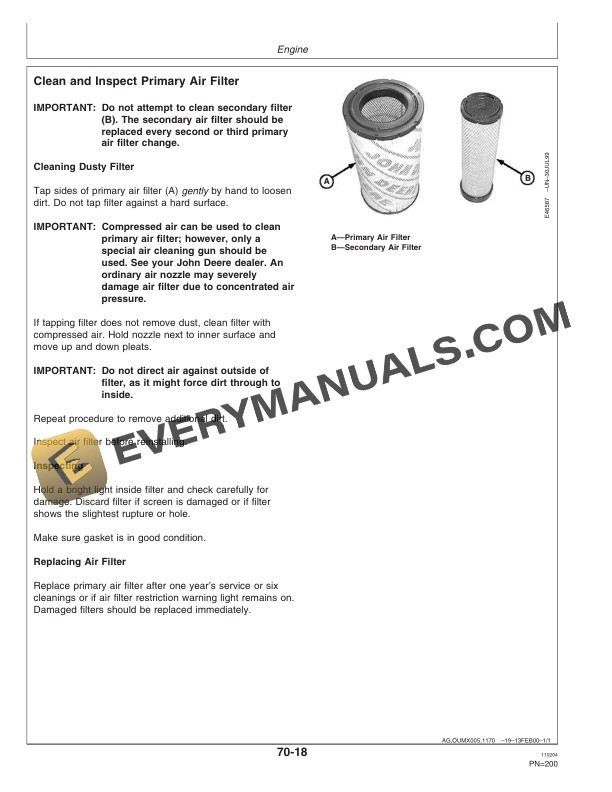 John Deere 4995 Self Propelled Windrower Operator Manual OME130511 3