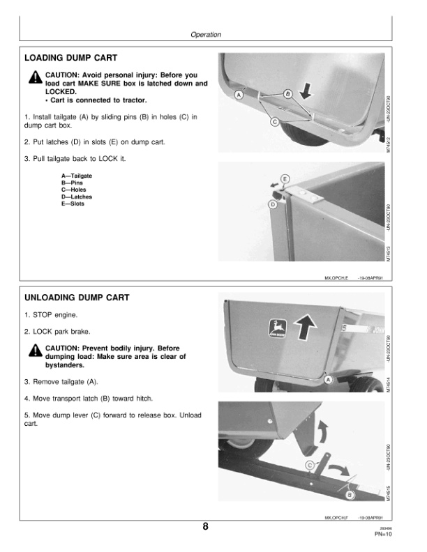 John Deere 5 7 10 And 15 Utility Carts Operator Manual OMM112605 2