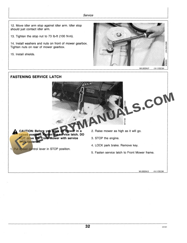 John Deere 50 60 and 72 Inch FM Mowers Operator Manual OMM114490 3