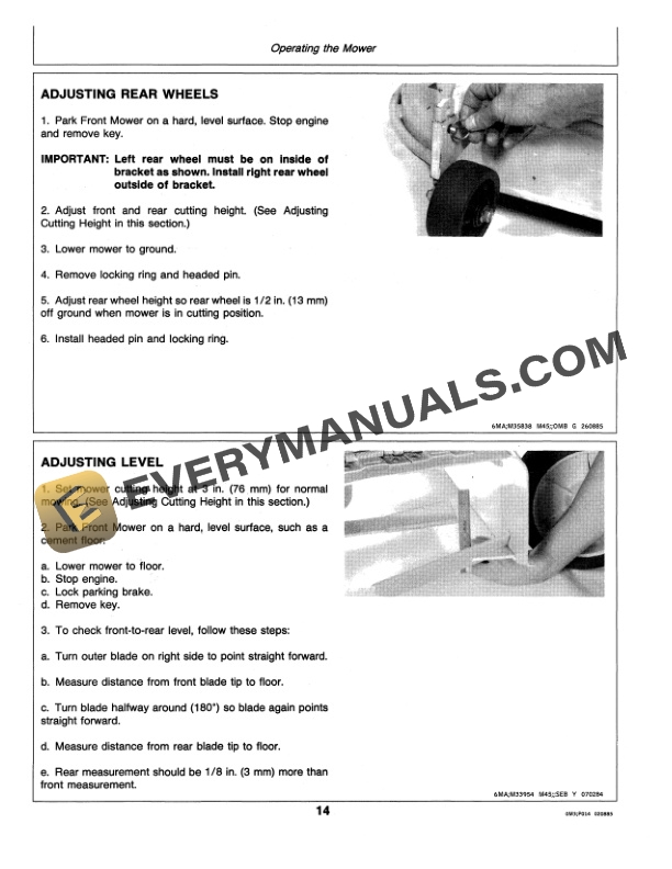 John Deere 50 60 and 72 Inch FM Mowers Operator Manual OMM89628 2