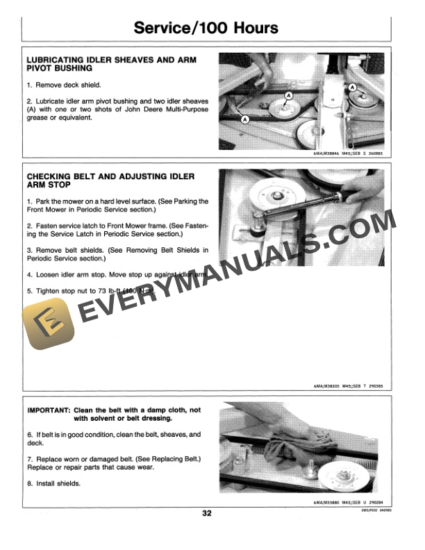 John Deere 50 60 and 72 Inch FM Mowers Operator Manual OMM89628 3