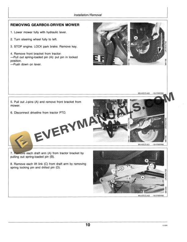 John Deere 50 Inch Mid Mount Rotary Mower for 300 and 400 Series Tractors Operator Manual OMM79000 2