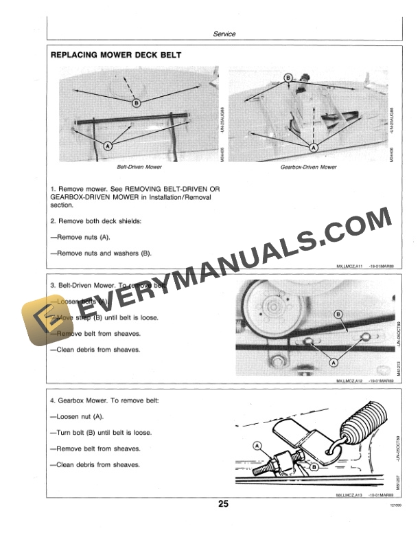 John Deere 50 Inch Mid Mount Rotary Mower for 300 and 400 Series Tractors Operator Manual OMM79000 3