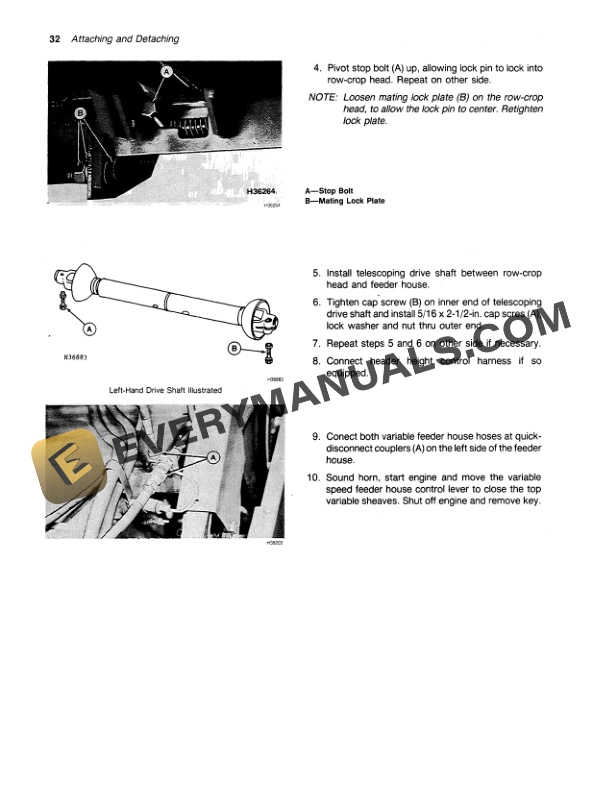 John Deere 50A Series Row Crop Heads Operator Manual OMH120053 2