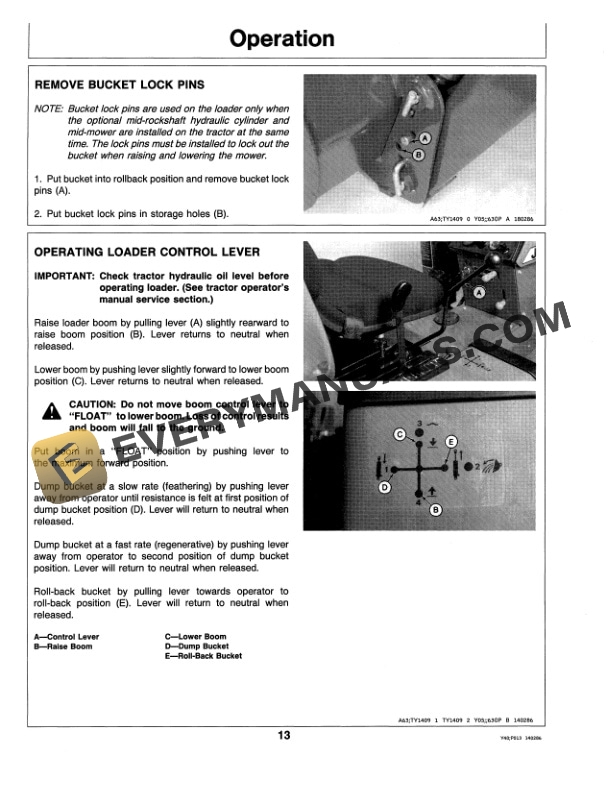John Deere 51 AND 52 LOADERS Operator Manual OMTY20793 2